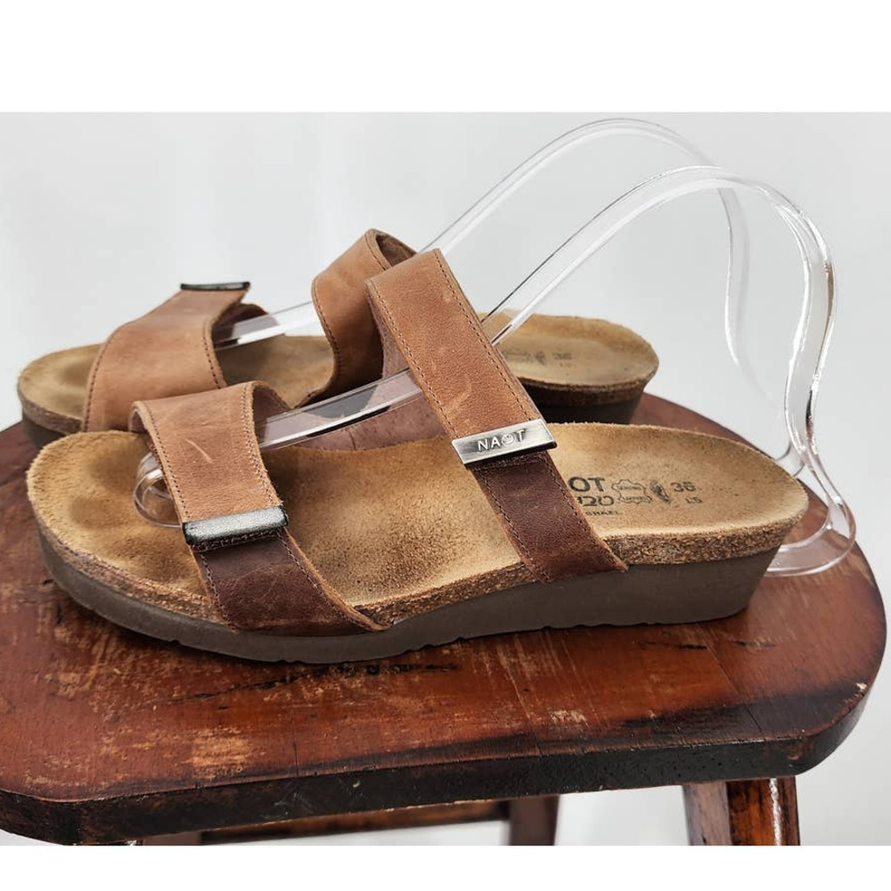 NAOT Slide Leather Comfort Casual Sandals Ladies 5